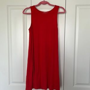 Old Navy Tank top dress. Color bright red/orange